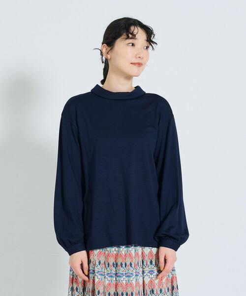 【セール】ポンチロールカラープルオーバー（Tシャツ/カットソー）｜ADIEU TRISTESSE（アデュートリステス）