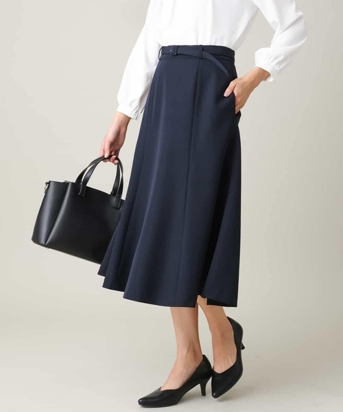 a.v.v（アーヴェヴェ）の「【洗える/イージーケア】ダブルクロスマーメイドスカート（スーツスカート・レディース・ネイビー/ブラック/ライトグレー・36/38/40/42/34）」の19枚目の写真