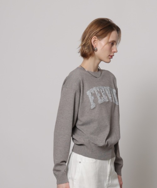 CADUNE（カデュネ）の「ロゴラメニット（ニット/セーター）」 - WEAR