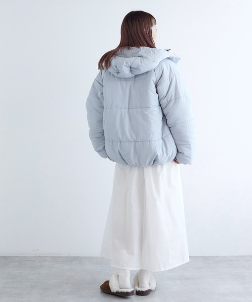 w closet（ダブルクローゼット）の「エコダウン（ダウンジャケット/コート・レディース・オフホワイト/サックスブルー/ブラック・FREE）」の6枚目の写真