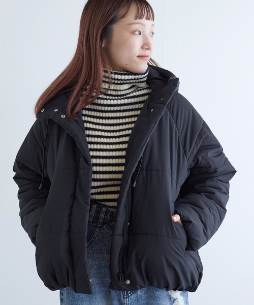 w closet（ダブルクローゼット）の「エコダウン（ダウンジャケット/コート・レディース・オフホワイト/サックスブルー/ブラック・FREE）」の12枚目の写真