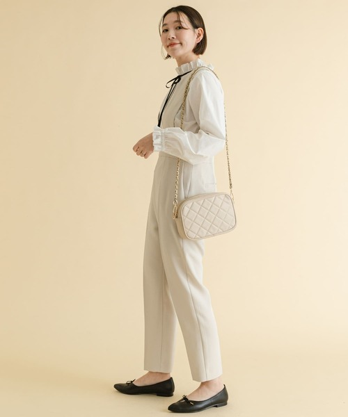 F by ROSSO（エフバイロッソ）の「F by ROSSO　ハイウエストサロペットパンツ（サロペット/オーバーオール・レディース・ブラック/ベージュ系その他・38/36）」の19枚目の写真