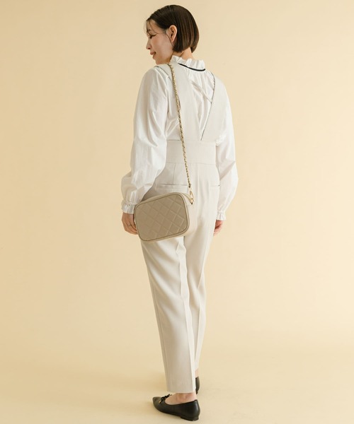 F by ROSSO（エフバイロッソ）の「F by ROSSO　ハイウエストサロペットパンツ（サロペット/オーバーオール・レディース・ブラック/ベージュ系その他・38/36）」の20枚目の写真