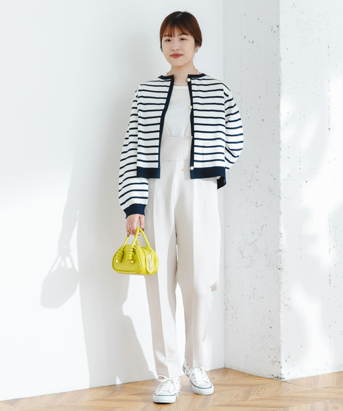 F by ROSSO（エフバイロッソ）の「F by ROSSO　ハイウエストサロペットパンツ（サロペット/オーバーオール・レディース・ブラック/ベージュ系その他・38/36）」の22枚目の写真