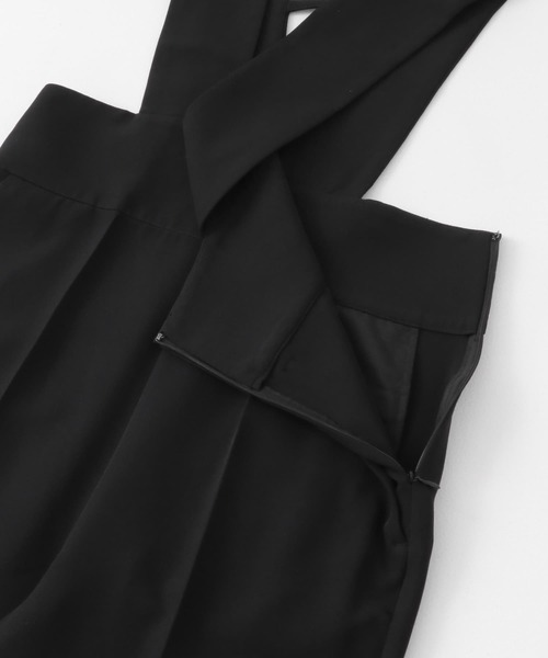 F by ROSSO（エフバイロッソ）の「F by ROSSO　ハイウエストサロペットパンツ（サロペット/オーバーオール・レディース・ブラック/ベージュ系その他・38/36）」の10枚目の写真