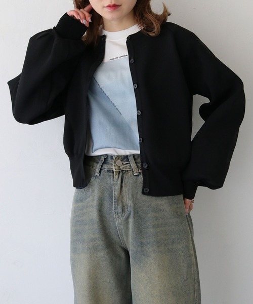 HER CLOSET（ハークローゼット）の「【HER CLOSET】WEB限定ニュアンスパネルプリントロゴロンT WEB LIMITED NUANCE PANEL PRINT LOGO LONG TEE（Tシャツ/カットソー・レディース・ブラウン/グレイッシュベージュ/サックスブルー/チャコールグレー・M/S/L）」の12枚目の写真