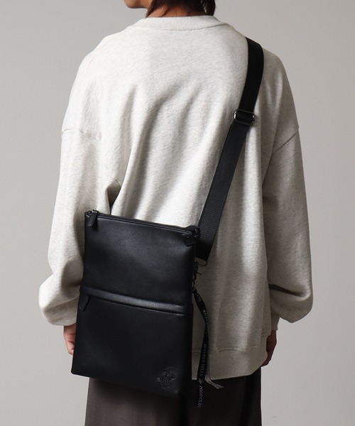 【セール】【Beverly Hills Polo Club/ビバリーヒルズポロクラブ】ポニーロゴ刺繍 シンセティックレザー ショルダーバッグ（ショルダーバッグ）｜BEVERLY HILLS POLO CLUB（ビバリーヒルズポロクラブ）