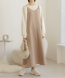 flower | パイピングフレアワンピース(ワンピース)