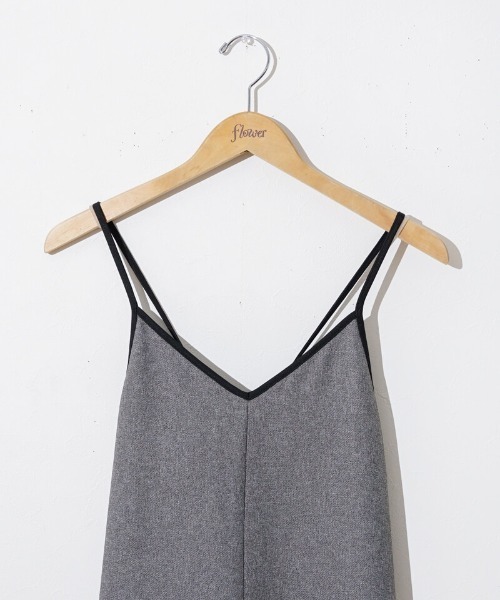 flower(フラワー)の「パイピングフレアワンピース(ワンピース・レディース・ベージュ/グレー・FREE)」の7枚目の写真