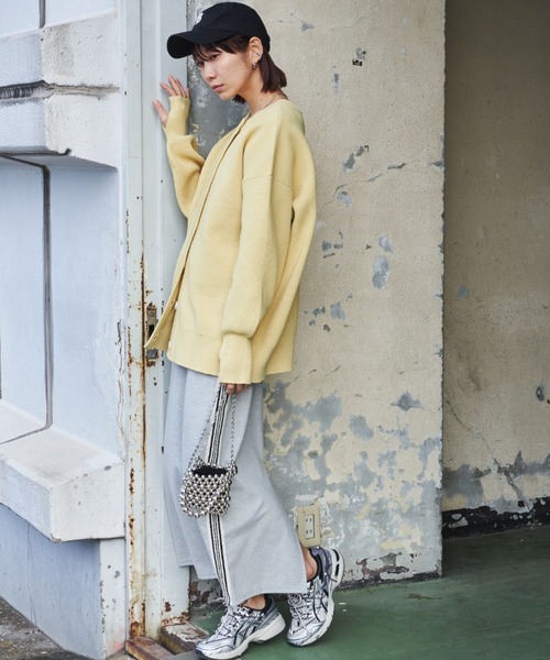 Auntie Rosa Holiday（アンティローザホリデー）の「2WAYオーバーサイズクルーカーディガン（カーディガン/ボレロ・レディース・イエロー/ピンク/オフホワイト・FREE）」の13枚目の写真