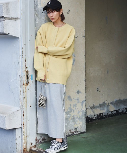 Auntie Rosa Holiday（アンティローザホリデー）の「2WAYオーバーサイズクルーカーディガン（カーディガン/ボレロ・レディース・イエロー/ピンク/オフホワイト・FREE）」の11枚目の写真