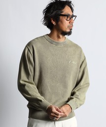 OVERDYE COTTON CREW KNIT：製品染め コットン クルーニット