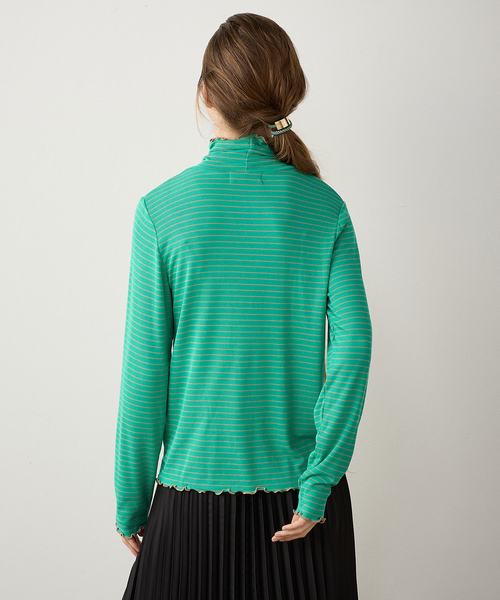 LE SOUK HOLIDAY(ルスークホリデー)の「メローハイネックプルオーバー(Tシャツ/カットソー・レディース・ネイビー/グリーン/ブラック/オフホワイト・M/L)」の11枚目の写真