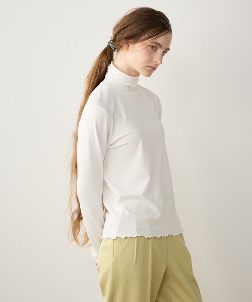 LE SOUK HOLIDAY(ルスークホリデー)の「メローハイネックプルオーバー(Tシャツ/カットソー・レディース・ネイビー/グリーン/ブラック/オフホワイト・M/L)」の15枚目の写真