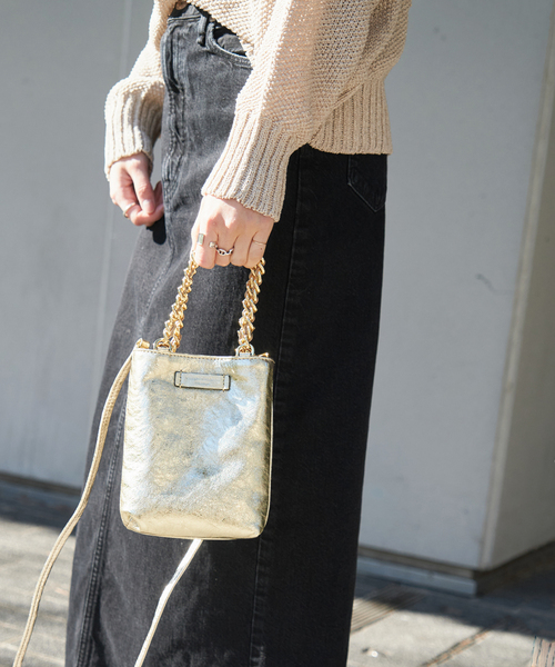 GIANNI CHIARINI（ジャンニ キアリーニ）の「【GIANNI CHIARINI / ジャン二キャリー二】CAMILLA（ショルダーバッグ・レディース・ゴールド/シルバー・FREE）」の7枚目の写真