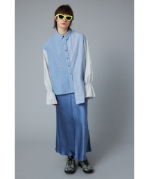 SHEL'TTER（シェルター）の「Satin mermaid skirt　サテンマーメードスカート（ワンピース）」