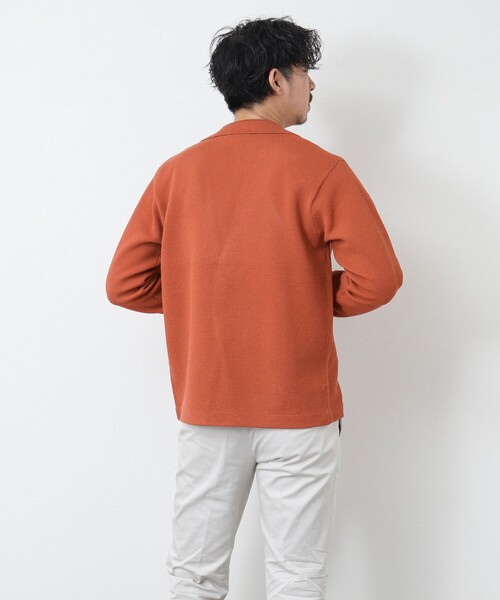 NOLLEY'S goodman(ノーリーズグッドマン)の「カノコニットジャケット(カーディガン/ボレロ・メンズ・ダークネイビー/オレンジ/グレイッシュベージュ・M/L)」の17枚目の写真