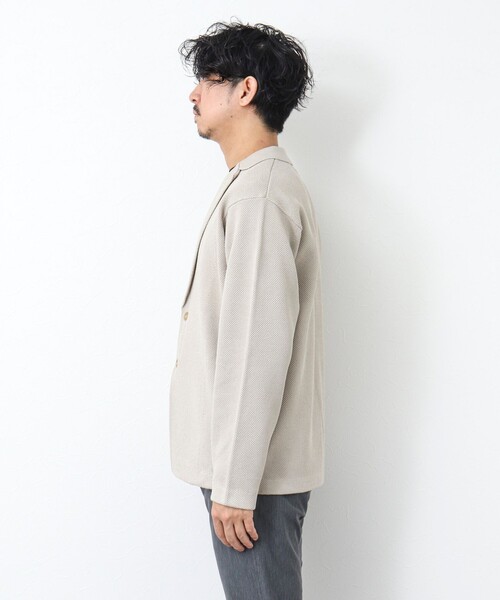 NOLLEY'S goodman(ノーリーズグッドマン)の「カノコニットジャケット(カーディガン/ボレロ・メンズ・ダークネイビー/オレンジ/グレイッシュベージュ・M/L)」の9枚目の写真