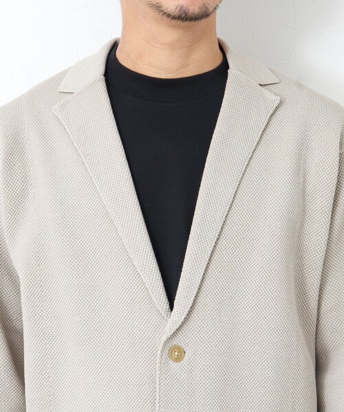 NOLLEY'S goodman(ノーリーズグッドマン)の「カノコニットジャケット(カーディガン/ボレロ・メンズ・ダークネイビー/オレンジ/グレイッシュベージュ・M/L)」の11枚目の写真