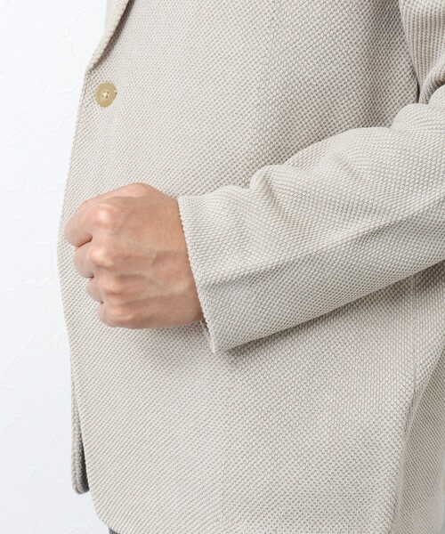 NOLLEY'S goodman(ノーリーズグッドマン)の「カノコニットジャケット(カーディガン/ボレロ・メンズ・ダークネイビー/オレンジ/グレイッシュベージュ・M/L)」の12枚目の写真