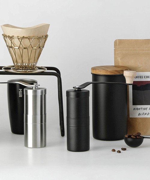 COFFEE MILL WOOD コーヒーミル ウッド ブラック 手挽き 珈琲