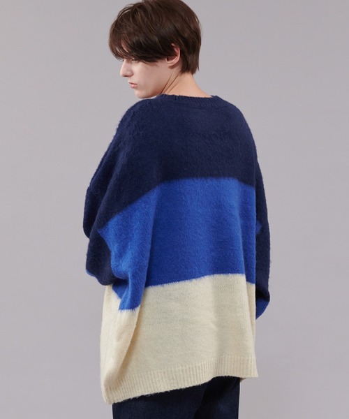 ONCILY（オンシェリー）の「長袖ニット（ニット/セーター・メンズ・ネイビー・MEDIUM）」の4枚目の写真