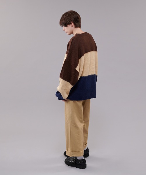 ONCILY（オンシェリー）の「長袖ニット（ニット/セーター・メンズ・ネイビー・MEDIUM）」の9枚目の写真