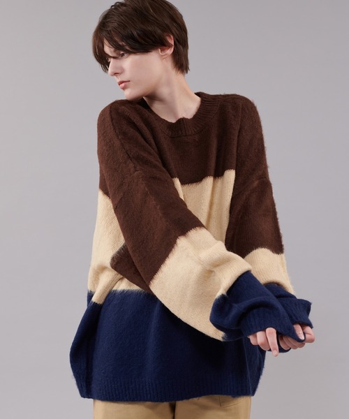 ONCILY（オンシェリー）の「長袖ニット（ニット/セーター・メンズ・ネイビー・MEDIUM）」の12枚目の写真