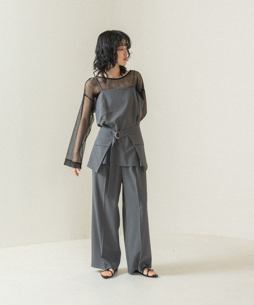 LEPSIM（レプシィム）の「【FOR I SERIES】アウトポケットパンツ　110819（その他パンツ・レディース・ベージュ/チャコールグレー・SMALL/MEDIUM）」の7枚目の写真