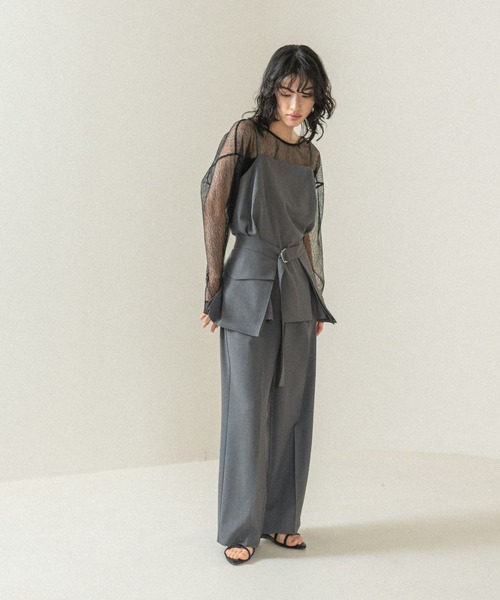 LEPSIM（レプシィム）の「【FOR I SERIES】アウトポケットパンツ　110819（その他パンツ・レディース・ベージュ/チャコールグレー・SMALL/MEDIUM）」の8枚目の写真