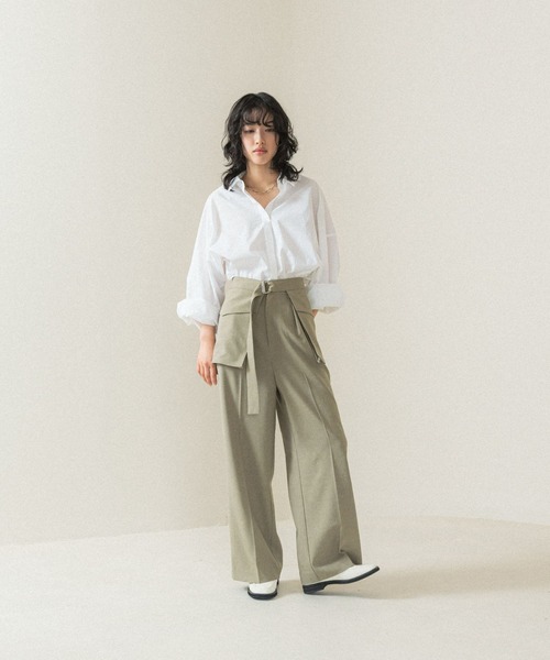 LEPSIM（レプシィム）の「【FOR I SERIES】アウトポケットパンツ　110819（その他パンツ・レディース・ベージュ/チャコールグレー・SMALL/MEDIUM）」の17枚目の写真