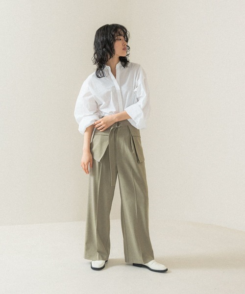 LEPSIM（レプシィム）の「【FOR I SERIES】アウトポケットパンツ　110819（その他パンツ・レディース・ベージュ/チャコールグレー・SMALL/MEDIUM）」の19枚目の写真