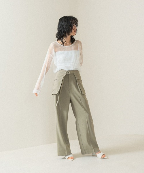 LEPSIM（レプシィム）の「【FOR I SERIES】アウトポケットパンツ　110819（その他パンツ・レディース・ベージュ/チャコールグレー・SMALL/MEDIUM）」の22枚目の写真