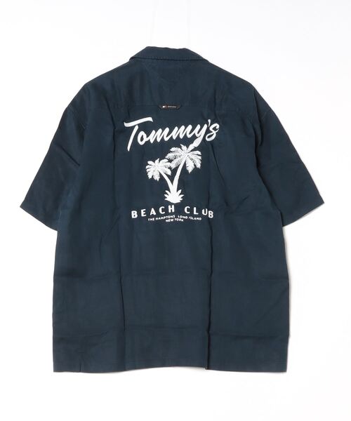 tommy jeans（トミー ジーンズ）の「リラックスグラフィックリゾートシャツ（シャツ/ブラウス・メンズ・ネイビー・LARGE/MEDIUM/SMALL/X-LARGE）」の9枚目の写真