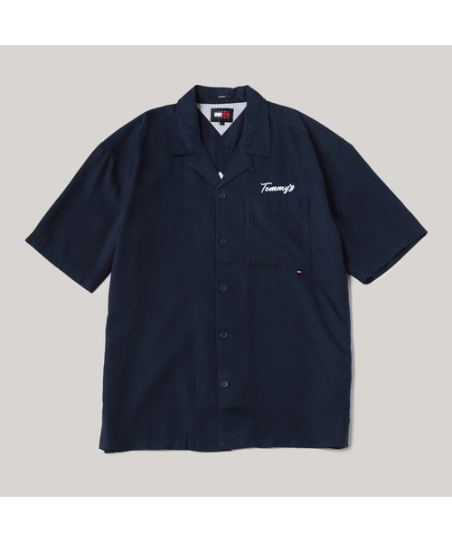 tommy jeans（トミー ジーンズ）の「リラックスグラフィックリゾートシャツ（シャツ/ブラウス・メンズ・ネイビー・LARGE/MEDIUM/SMALL/X-LARGE）」の7枚目の写真
