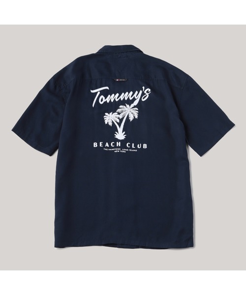 tommy jeans（トミー ジーンズ）の「リラックスグラフィックリゾートシャツ（シャツ/ブラウス・メンズ・ネイビー・LARGE/MEDIUM/SMALL/X-LARGE）」の8枚目の写真