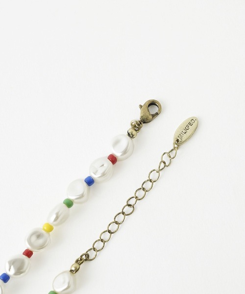 MILKFED.(ミルクフェド)の「HEART CHARM BEADED NECKLACE(ネックレス・レディース・マルチ・ONE SIZE)」の8枚目の写真