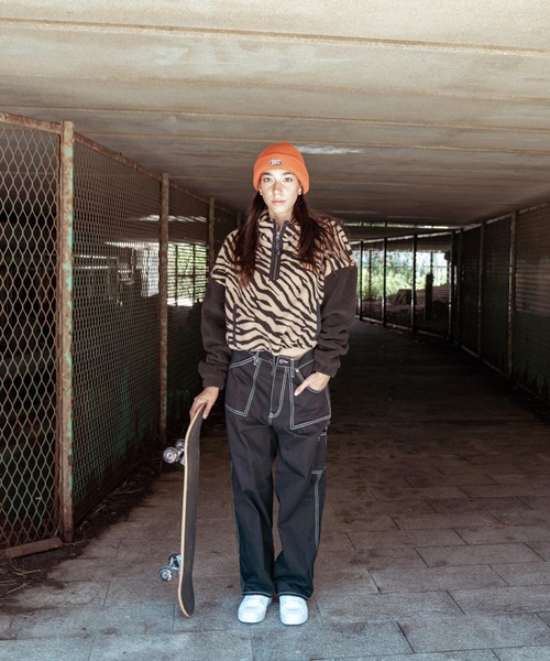 ROXY（ロキシー）の「SWING PANTS/ロキシーワークワイドパンツ（その他パンツ・レディース・ブラック/ブラウン/グリーン・MEDIUM/SMALL/LARGE）」の6枚目の写真