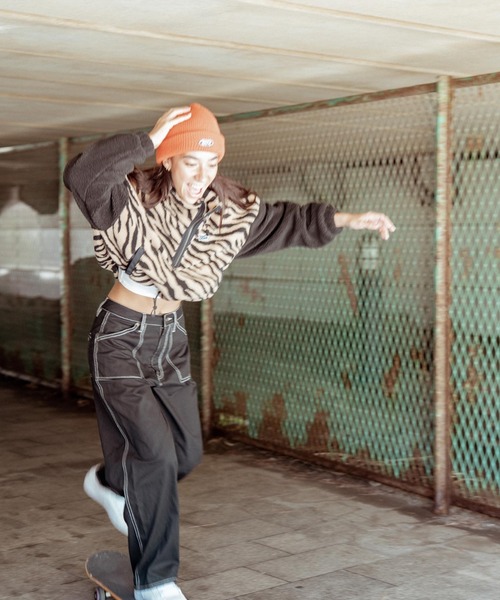 ROXY（ロキシー）の「SWING PANTS/ロキシーワークワイドパンツ（その他パンツ・レディース・ブラック/ブラウン/グリーン・MEDIUM/SMALL/LARGE）」の8枚目の写真