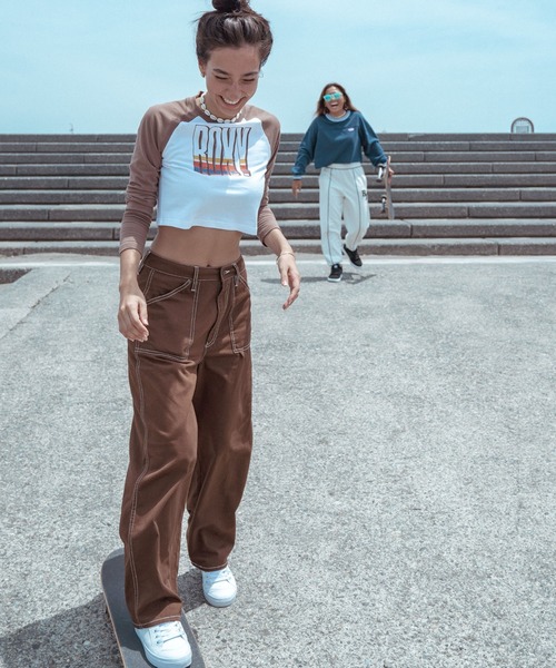 ROXY（ロキシー）の「SWING PANTS/ロキシーワークワイドパンツ（その他パンツ・レディース・ブラック/ブラウン/グリーン・MEDIUM/SMALL/LARGE）」の12枚目の写真
