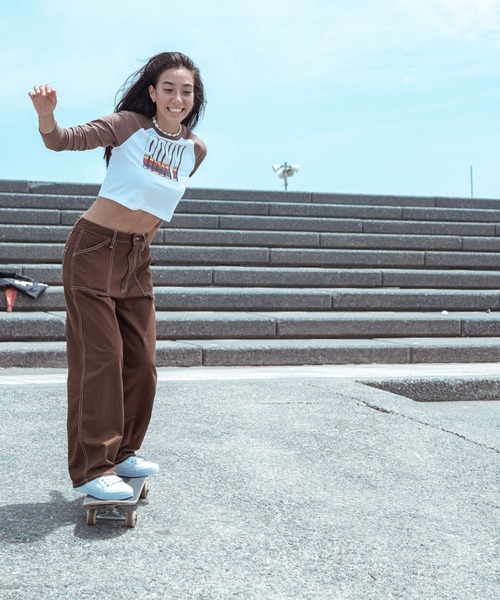 ROXY（ロキシー）の「SWING PANTS/ロキシーワークワイドパンツ（その他パンツ・レディース・ブラック/ブラウン/グリーン・MEDIUM/SMALL/LARGE）」の13枚目の写真