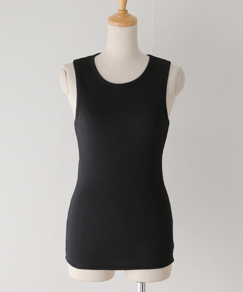 La TOTALITE(ラトータリテ)の「【Munich/ミューニック】stretched polyester rib(タンクトップ・レディース・ホワイト/ベージュ/ブラック・FREE)」の13枚目の写真