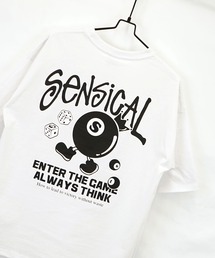 【GROOVY STORE】オーバーサイズ ポケ付き刺繍＆バックプリント ヘビーウエイト半袖Tシャツ