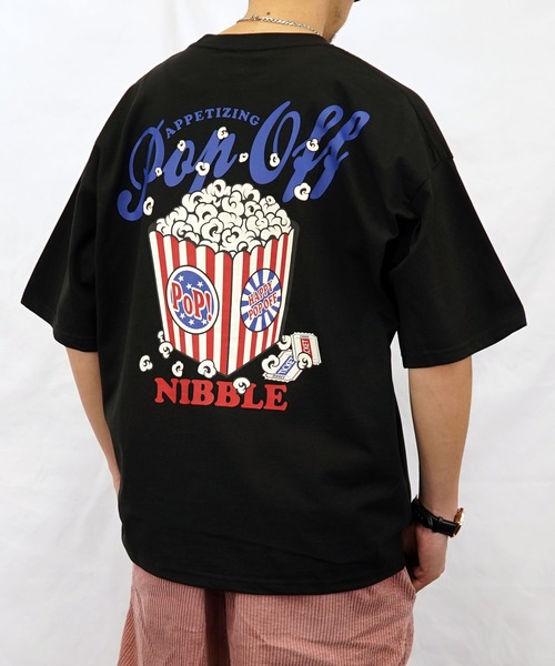 Burner（バーナー）の「【GROOVY STORE】オーバーサイズ ポケ付き刺繍＆バックプリント ヘビーウエイト半袖Tシャツ（Tシャツ/カットソー・メンズ・ブラック/ブラック系その他2/ホワイト系その他2/ブラック系その他3/ホワイト/ホワイト系その他3・M/L/LL）」の4枚目の写真