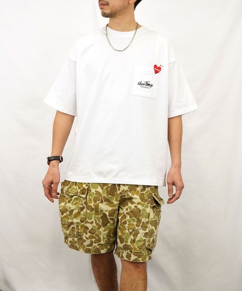 Burner（バーナー）の「【GROOVY STORE】オーバーサイズ ポケ付き刺繍＆バックプリント ヘビーウエイト半袖Tシャツ（Tシャツ/カットソー・メンズ・ブラック/ブラック系その他2/ホワイト系その他2/ブラック系その他3/ホワイト/ホワイト系その他3・M/L/LL）」の14枚目の写真