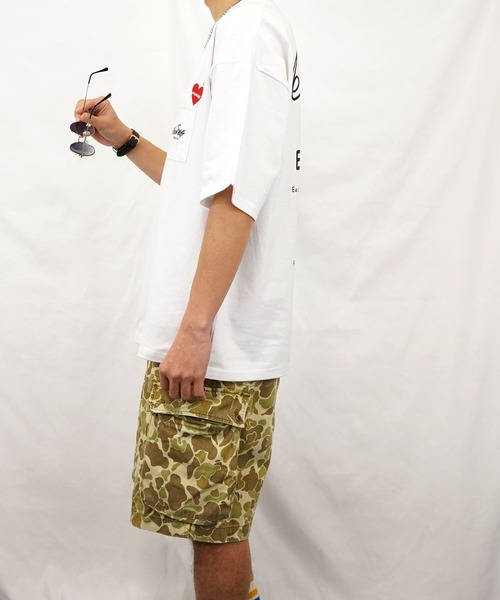 Burner（バーナー）の「【GROOVY STORE】オーバーサイズ ポケ付き刺繍＆バックプリント ヘビーウエイト半袖Tシャツ（Tシャツ/カットソー・メンズ・ブラック/ブラック系その他2/ホワイト系その他2/ブラック系その他3/ホワイト/ホワイト系その他3・M/L/LL）」の19枚目の写真