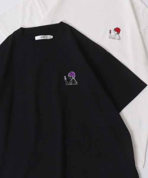 セール】SITRY Girl Embroidery T-shirt/別注 オーバーサイズ