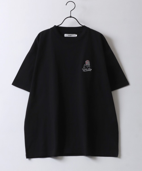 SITRY(シトリー)の「SITRY Girl Embroidery T-shirt/別注 オーバーサイズ ガール ワンポイント刺繍 半袖Tシャツ レディース メンズ(Tシャツ/カットソー・レディース・ブルー/グリーン/ホワイト/ブラック/ホワイト系その他/ブラック系その他/グリーン系その他/ブルー系その他・M/L/XL)」の14枚目の写真