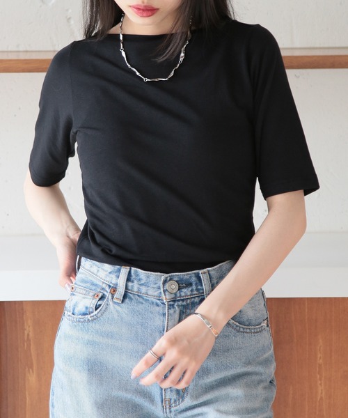 HANES(ヘインズ)の「【Hanes】ハーフスリーブTee HW1-Z101(Tシャツ/カットソー・レディース・ブラック/ホワイト・FREE)」の17枚目の写真