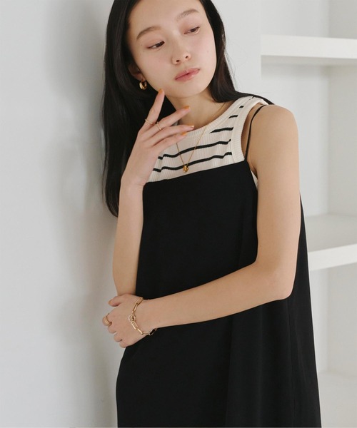 titivate(ティティベイト)の「カップ付きアメスリタンクトップ(タンクトップ・レディース・オレンジ/ホワイト系その他/ブラック/オフホワイト・M)」の9枚目の写真